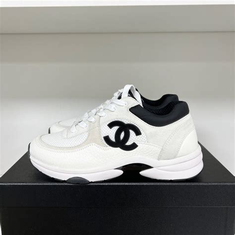 chanel sneaker white fuchsia|chanel black and white sneakers.